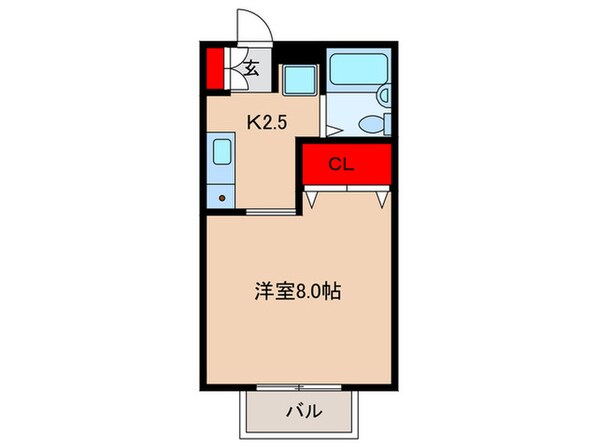 ハイツスプルースの物件間取画像